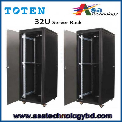 32U Network Server Rack/Cabinet, 600mm X 1000mm, Glass Door