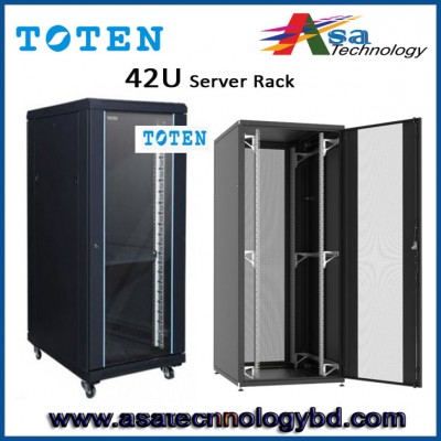 42U Network Server Rack/Cabinet, 600mm X 800mm, Glass Door