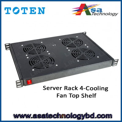 Server Rack 4-Cooling Fan Top Shelf