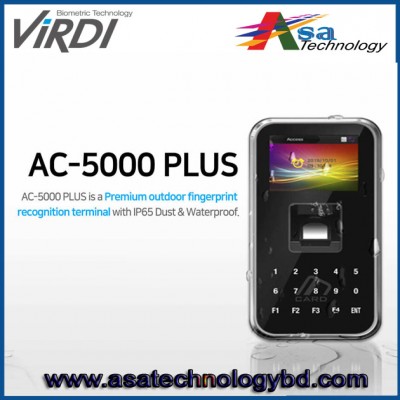 Fingerprint And Card Virdi AC 5000 Plus PoE Biometric Access Control System