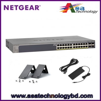 Netgear Gs728tp-100nas 24-Port Gigabit Ethernet Smart Managed Pro Switch