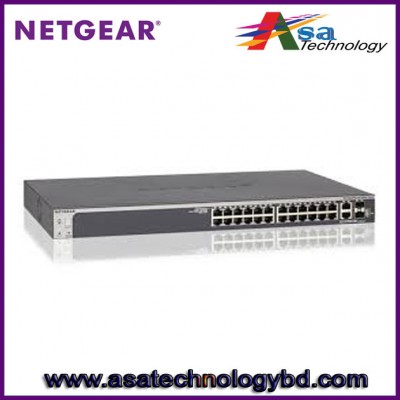 Netgear Managed Switch, GC728TX – Insight Managed 28-Port Gigabit Ethernet PoE Smart Cloud Switch with 2 SFP and 2 SFP+ Fiber Ports