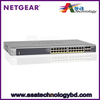 Netgear M4100-24G-Poe+(GSM7224P) 24-Port Prosafe Gigabit L2 Manage+Poe Switch+4SFP