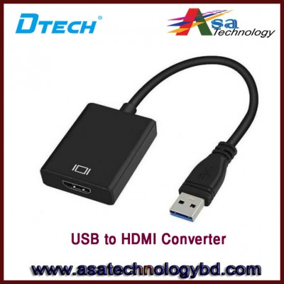 USB To HDMI Adapter Converter Cable 4K Supporter