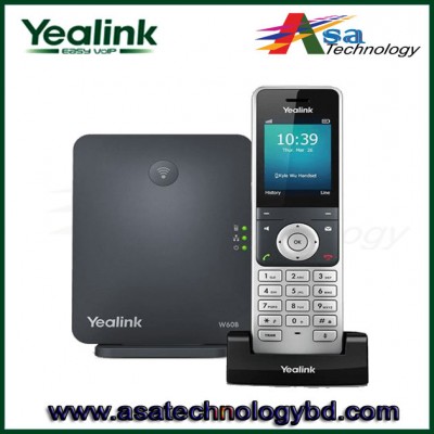Cordless DECT IP Phone And Base Station,3af Poe, Power Adapter Included, Yealink W53P