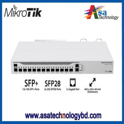 MikroTik CCR2004-1G-12S+2XS Cloud Core Router (w/dual redundant power supply)