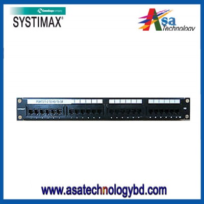 24-Port UTP  Patch Panel  with Loaded Modular