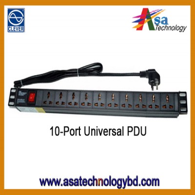 PDU 10-Port Power Distribution (PDU), Universal Type Unit 13A