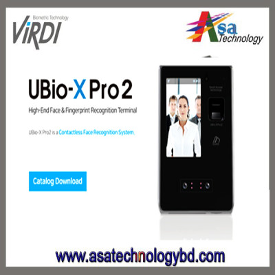 Virdi UBIO-X PRO 2 High-End Face & Fingerprint Recognition Terminal