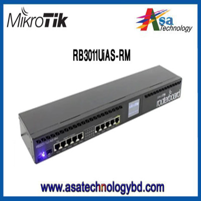 Mikrotik RB3011UiAS-RM Gigabit Ethernet Router