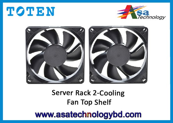 Server Rack 2-Cooling Fan Top Shelf