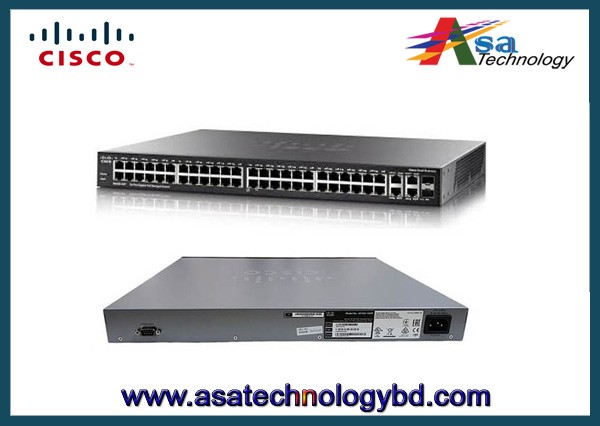 Cisco SF300-48P 48-Port 10/100 PoE Managed Switch with Gigabit Uplinks