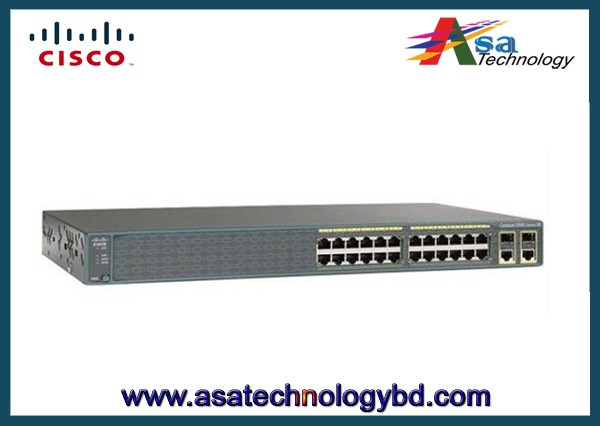 Cisco Catalyst 2960+24TC-S 24 Port 10/100 Switch with Gigabit Uplink