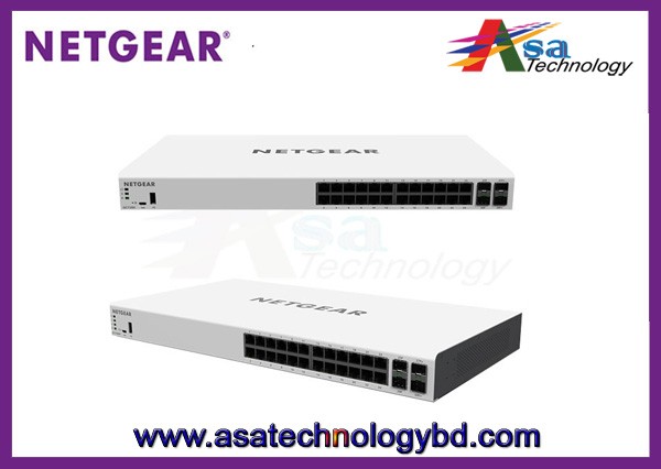 Netgear Managed Switch, GC728XP – Insight Managed 28-Port Gigabit Ethernet PoE+ Smart Cloud Switch with 2 SFP and 2 SFP+ Fiber Ports