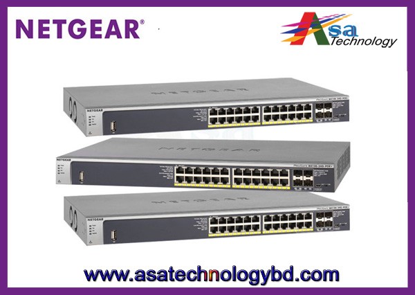 Netgear M4100-24G-Poe+(GSM7224P) 24-Port Prosafe Gigabit L2 Manage+Poe Switch+4SFP