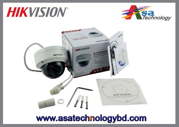 Hikvision (1.3MP) IR Fixed Dome IP Camera Hikvision DS-2CD2110F-I