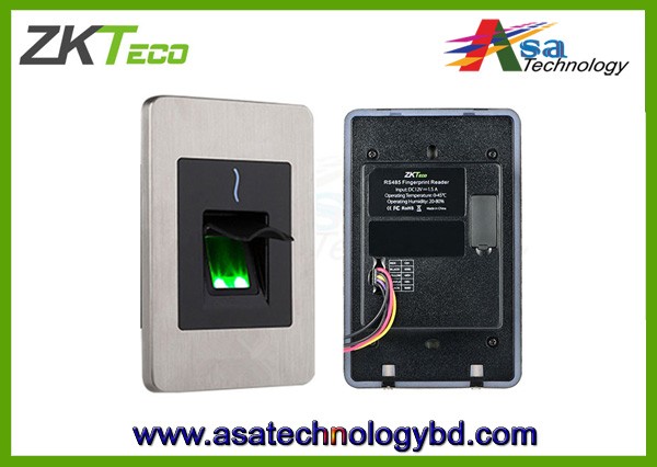 Fingerprint & Card RFID Exit Reader Flush Mounted ZKTeco FR1200