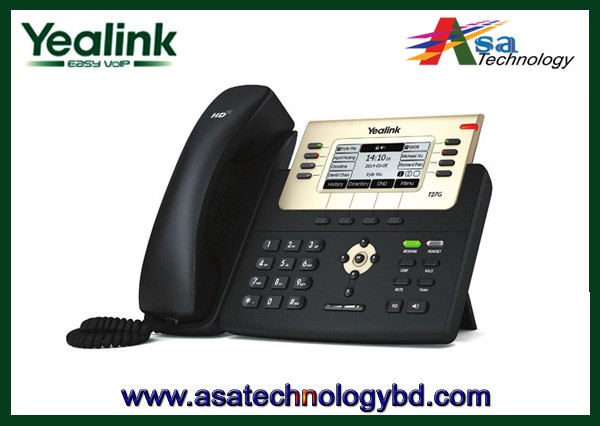 IP Phone Set Yealink T27G, 6-Line Gigabit IP Telephone Set