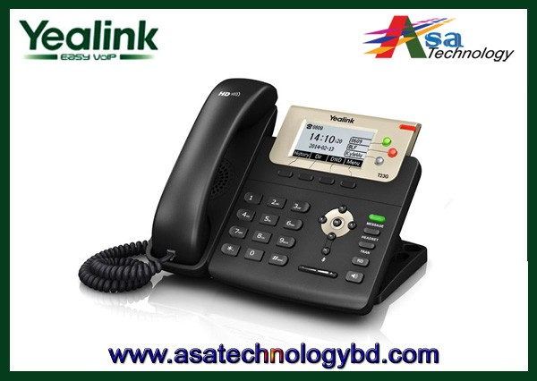 Professional IP Phone with 3 Lines & HD Voice, Yealink SIP-T23G, PoE Gigabit VoIP Phone