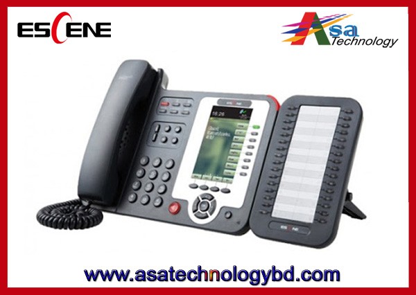 IP Phone Set 8 Line Executive VoIP Phone, Escene-Es620-Pen