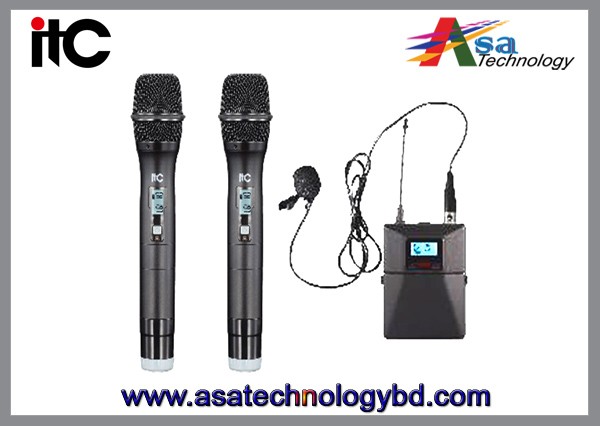 Wireless Microphones with FM touch Screen T-521UF
