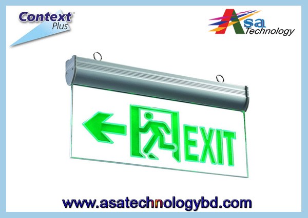Aluminium Emergency Exit Light Sign For Fire Detection System