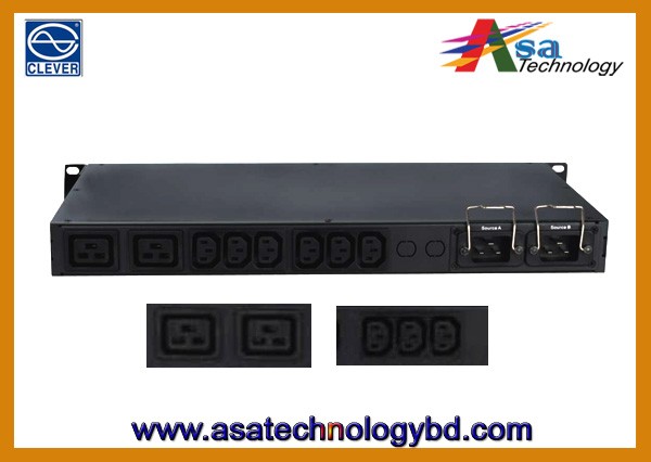 Automatic Transfer Switch ATS PDU Baisc ATS AR128H0812, C13-6port, C14-2port, 8-Port