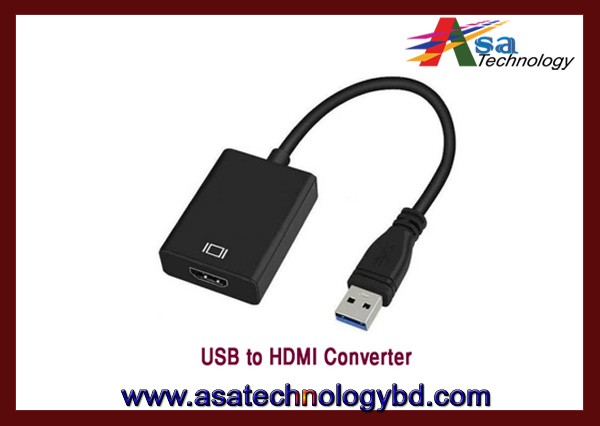 USB To HDMI Adapter Converter Cable 4K Supporter