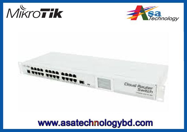 MikroTik CRS125-24G-1S-2HnD-IN Cloud Router 24 Gport L3 Switch (fiber- and wireless-enabled, desktop case)