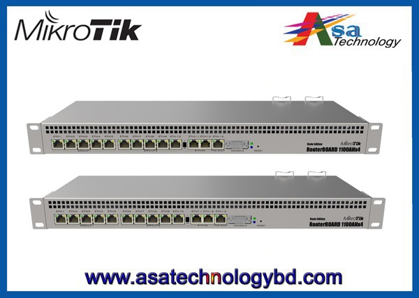 MikroTik RB1100Dx4 / RB1100AHx4 13-Port Gigabit Router Dude Edition