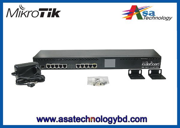 MikroTik Router RB2011UiAS-RM USB port, rack mount, power supply, fiber-enabled