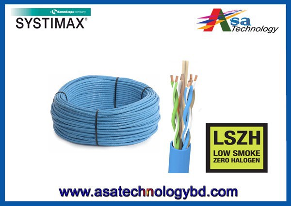 UTP Cable LSZH Cat6 Blue Wire 23AWG