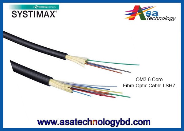 6core Fibre Optic Cable LSHZ OM3 armoured loose tube Cable
