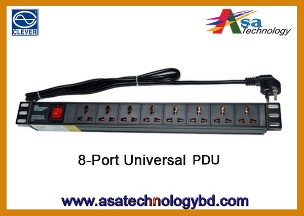 PDU 8-Port Power Distribution (PDU), Universal Type Unit 13A