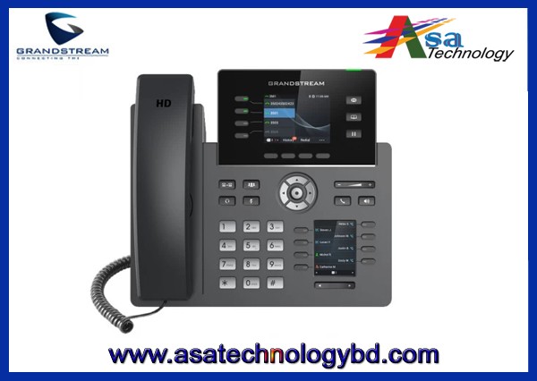 IP Telephone set PoE, Grandstream, GRP2614, 4 Line keys with up to 4 SIP Accounts
